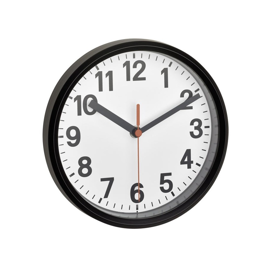 Tfa 60.3538.01 reloj de pared radio analogico negro