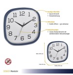 Tfa 60.3053.06 reloj de pared analogico azul paloma