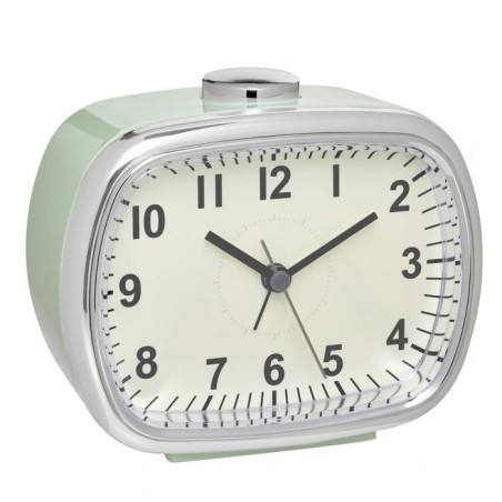 Tfa 60.1032.04 reloj despertador analogico menta