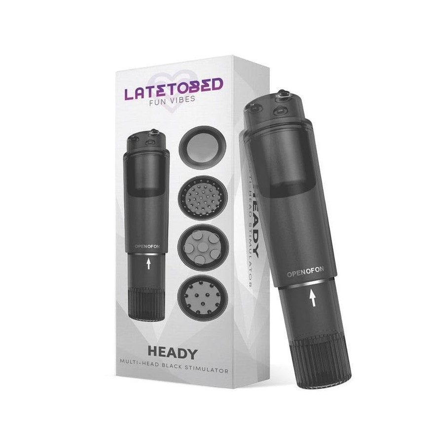 Estimulador heady  con 4 cabezales negro