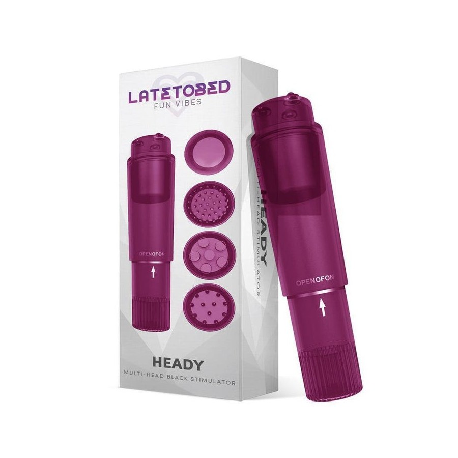 Estimulador heady  con 4 cabezales púrpura