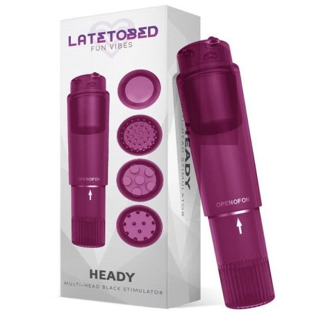 Estimulador heady  con 4 cabezales púrpura