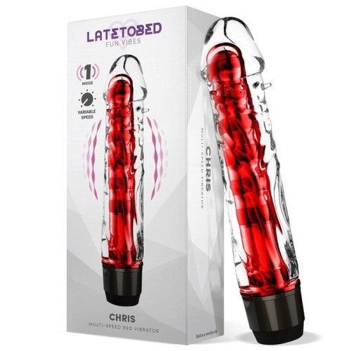 Chris vibrador multi velocidad rojo