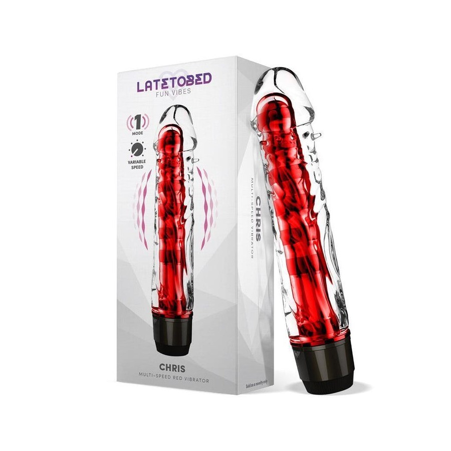 Chris vibrador multi velocidad rojo