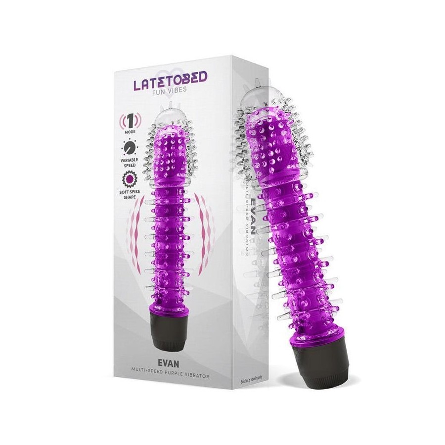 Evan vibrador multi velocidad púrpura