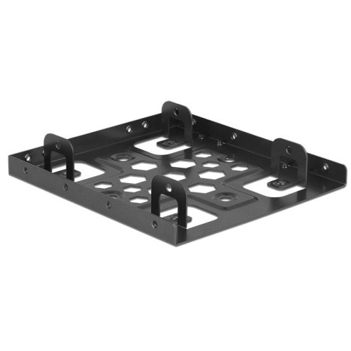 Delock 21324 marco de instalación 2x 2.5 "a 3.5" aluminio negro