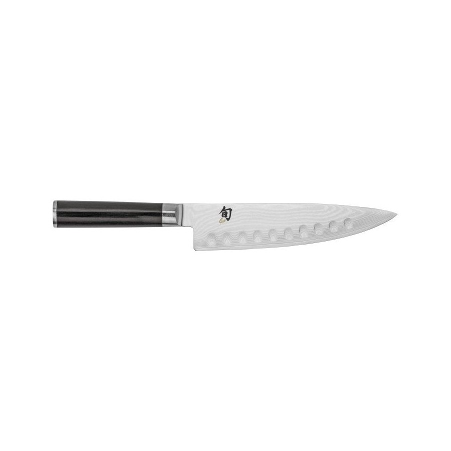 Cuchillo de cocina kai shun filo alveolar, 20 cm