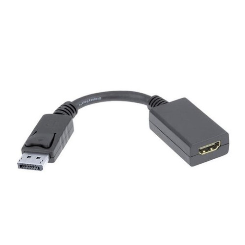 Nanocable conversor displayport a hdmi - dp/m-hdmi a/h - 15 cm - negro
