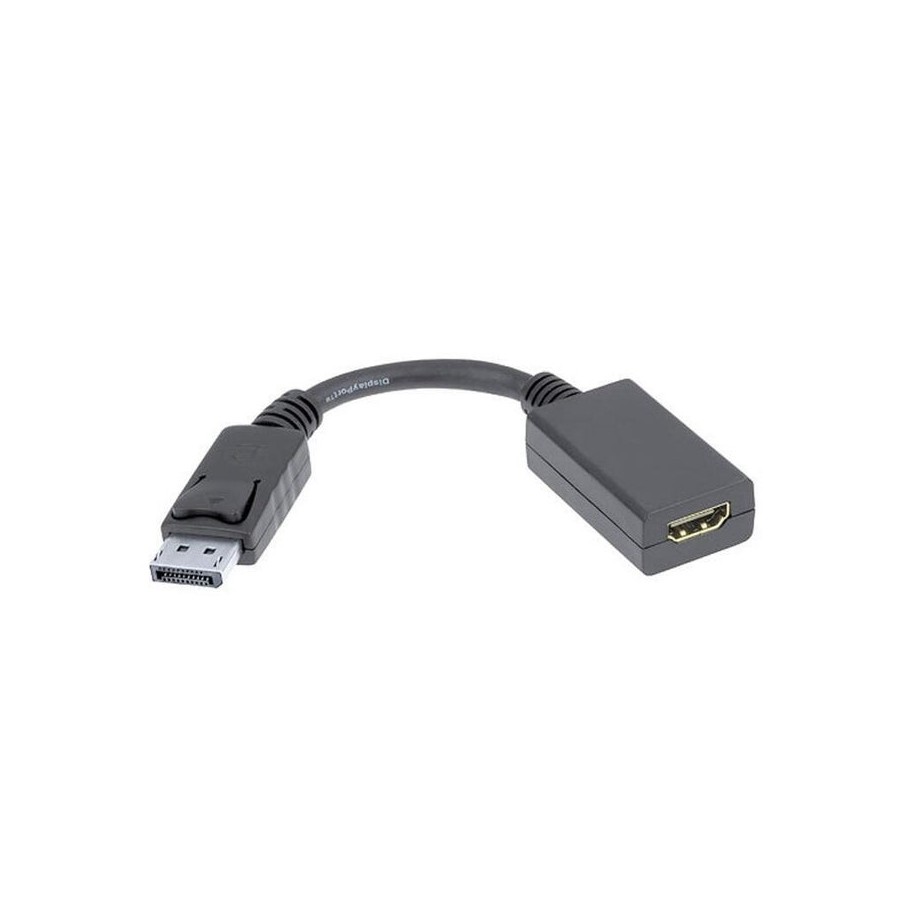 Nanocable conversor displayport a hdmi - dp/m-hdmi a/h - 15 cm - negro