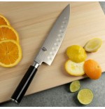 Cuchillo de cocina kai shun filo alveolar, 20 cm