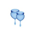 Satisfyer feel good menstrual cup dark blue
