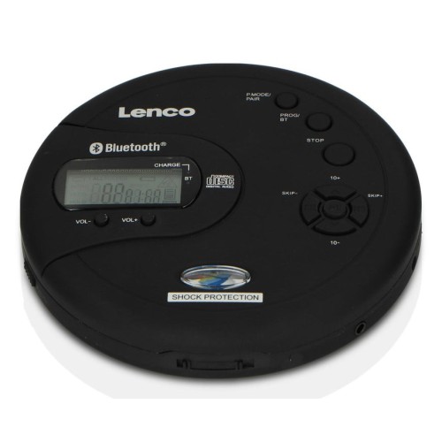 Lenco cd-300, reproductor de mp3, lcd, negro