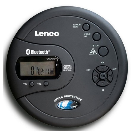 Lenco cd-300, reproductor de mp3, lcd, negro