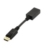 Nanocable conversor displayport a hdmi - dp/m-hdmi a/h - 15 cm - negro