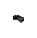 Alphacool eiszapfen 13mm hardtube boquilla atornillable 45 ° giratoria, conexión negra, g1 / 4 para tubos