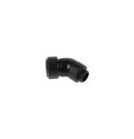 Alphacool eiszapfen 13mm hardtube boquilla atornillable 45 ° giratoria, conexión negra, g1 / 4 para tubos