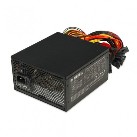 Fuente de alimentación ibox aurora 600w 14 cm fan zia600w14cmbox
