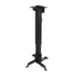 Tooq soporte universal de techo para proyector - inclinable y giratorio - peso max 20kg - negro