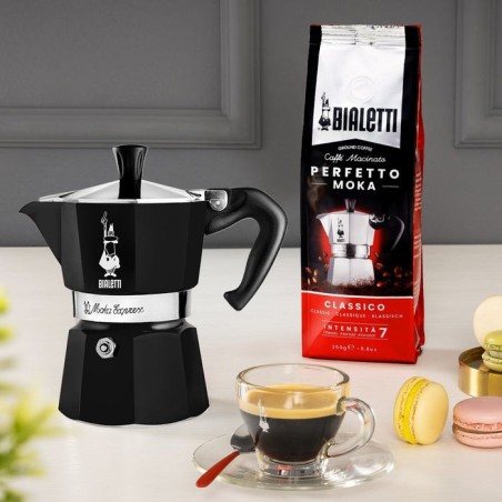 Cafetera italiana bialetti moka exress negro
