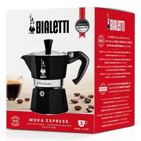 Cafetera italiana bialetti moka exress negro