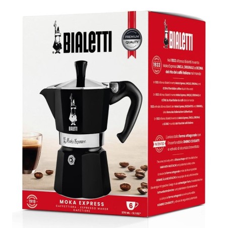 Cafetera italiana bialetti moka express negro