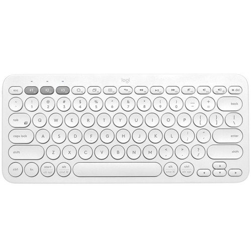 Teclado alemán logitech k380 multi-device bluetooth qwertz blanco