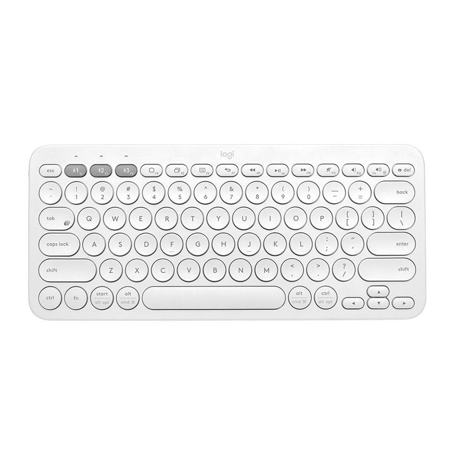 Teclado alemán logitech k380 multi-device bluetooth qwertz blanco