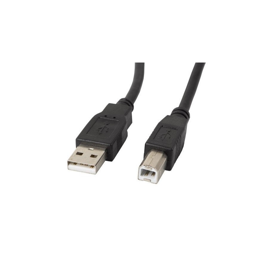Lanberg cable impresora usb macho a usb macho con ferrita negro 1 m