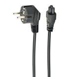 Gembird cable alimentacion c5 trebol 220v 1.80m negro pc-186-ml12