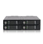 Marco extraíble icy dock 4xm.2 pcienvm icy dock mb720m2k-b