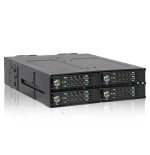 Marco extraíble icy dock 4xm.2 pcienvm icy dock mb720m2k-b