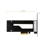 Marco extraíble icy dock m.2 nvme ssd a ranura pcie 3.0 x4