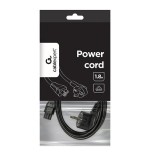 Gembird cable alimentacion c5 trebol 220v 1.80m negro pc-186-ml12
