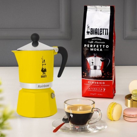 Cafetera bialetti rainbow 6tz amarillo