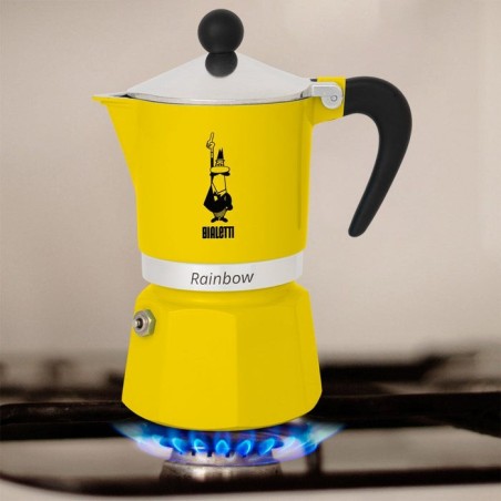 Cafetera bialetti rainbow 6tz amarillo