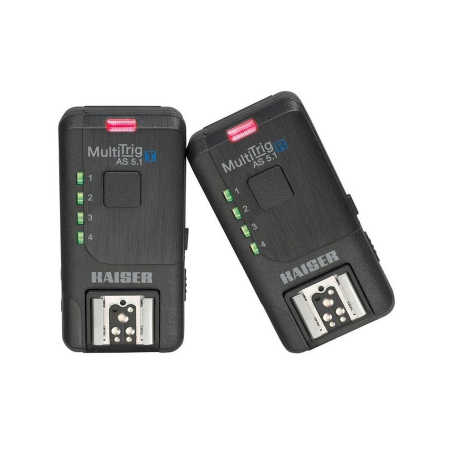 Juego de disparadores de radio kaiser multitrig as 5.1 para camara y flash
