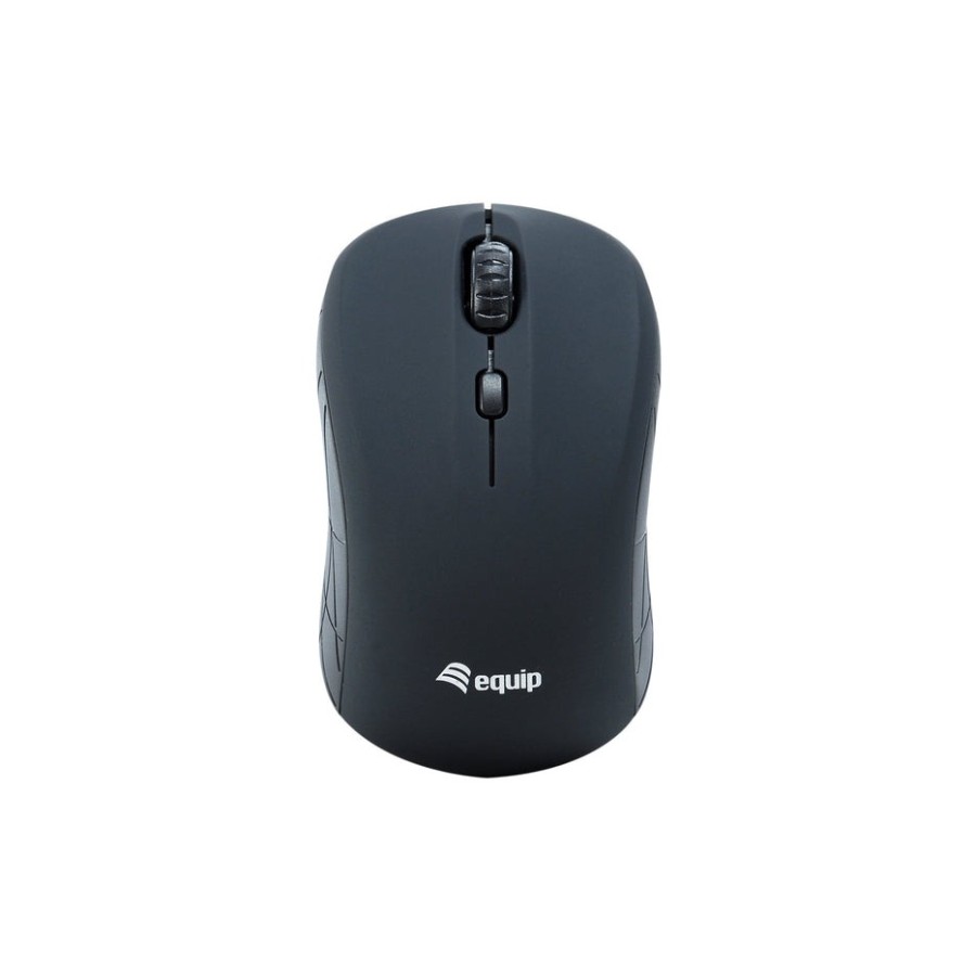 Equip  ratón óptico inalámbrico, mini negro