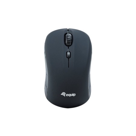 Equip  ratón óptico inalámbrico, mini negro