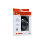 Equip  ratón óptico inalámbrico, mini negro
