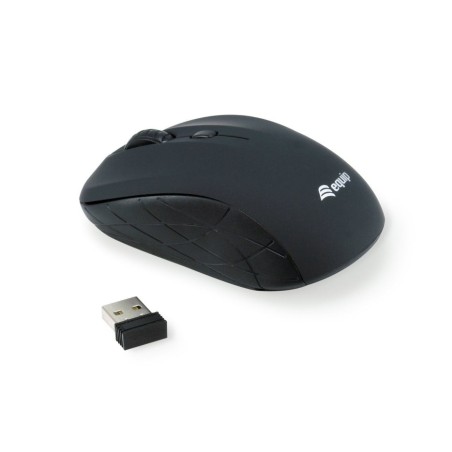 Equip  ratón óptico inalámbrico, mini negro