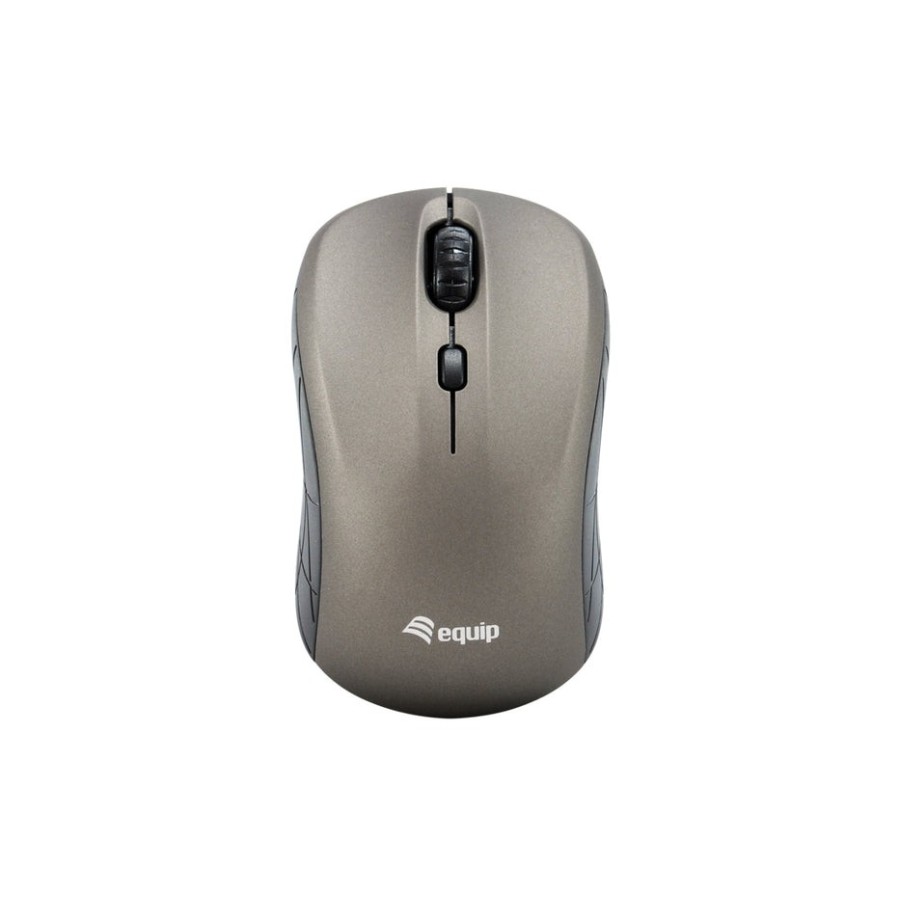 Equip ratón óptico inalámbrico, mini gris