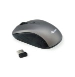 Equip ratón óptico inalámbrico, mini gris