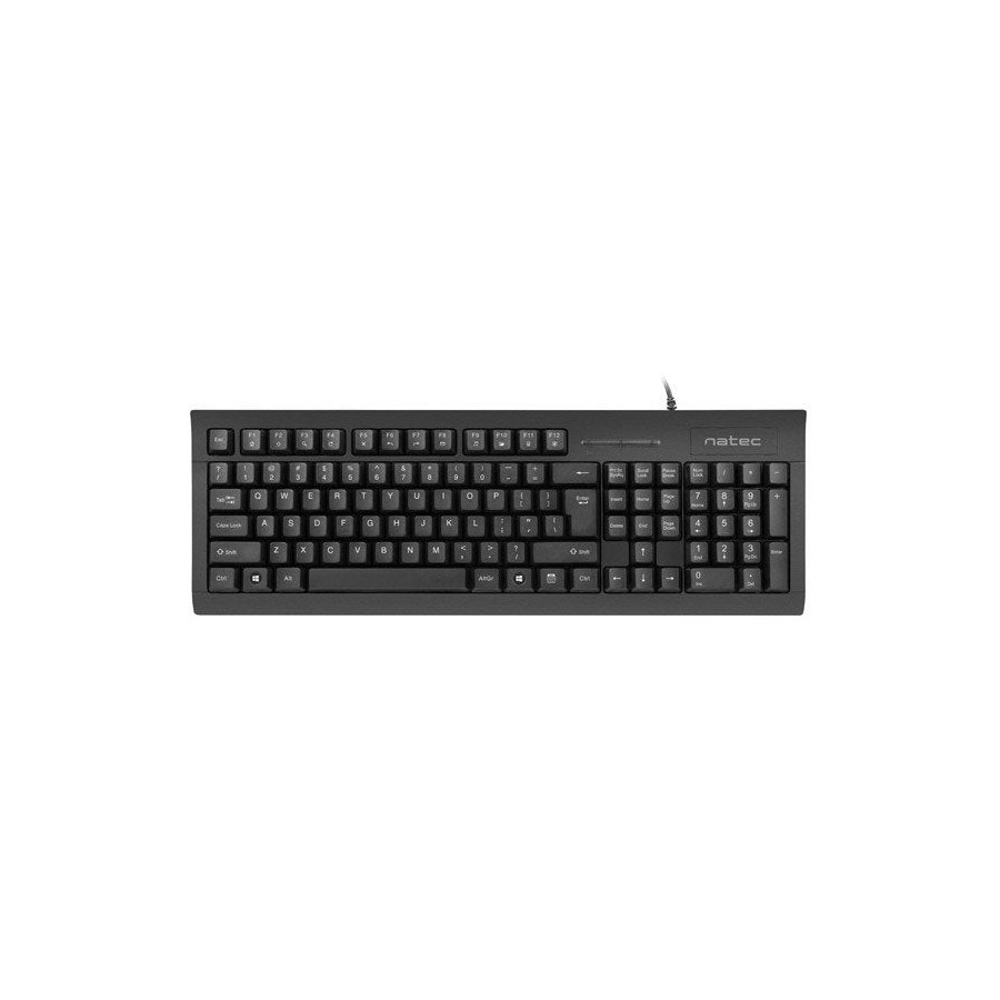Teclado (ingles) natec con lector de tarjetas de identificación diseño moray ee. uu.