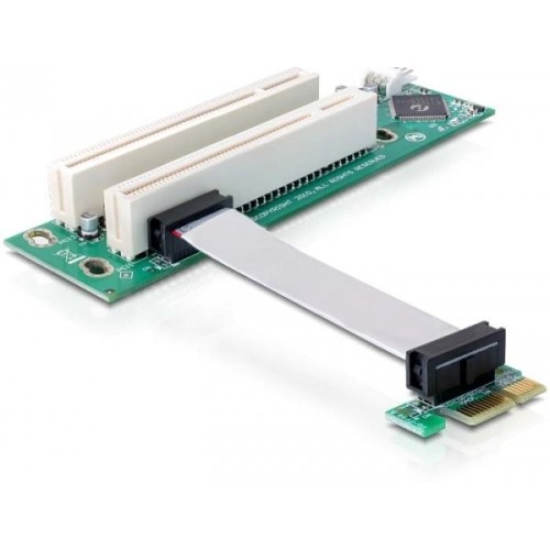 Delock tarjeta elevadora pcie x1 - 2x pci 32bit