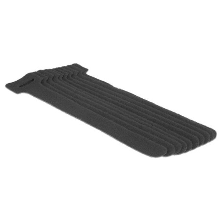 Delock 18686 velcro negro 10 pieza(s)