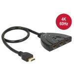 Delock switch hdmi 3 entradas - 1 salida 4k 0.50m