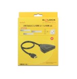 Delock switch hdmi 3 entradas - 1 salida 4k 0.50m