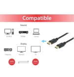 Equip displayport 1.4 st/st 5.0m 8k/60hz komp.hdcp schwarz