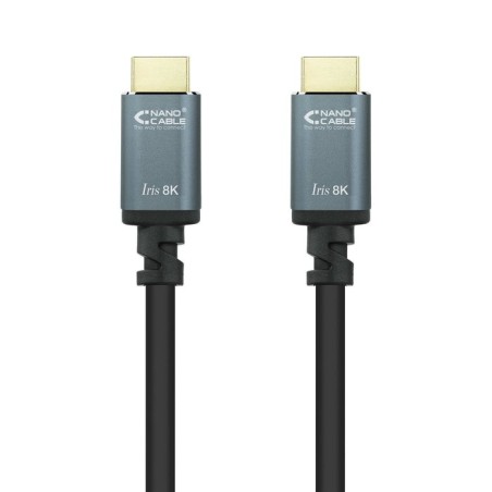 Nanocable cable hdmi 2.1 iris 8k macho a hdmi 2.1 iris 8k macho 1m - negro