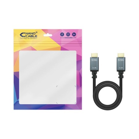 Nanocable cable hdmi 2.1 iris 8k macho a hdmi 2.1 iris 8k macho 2m - negro